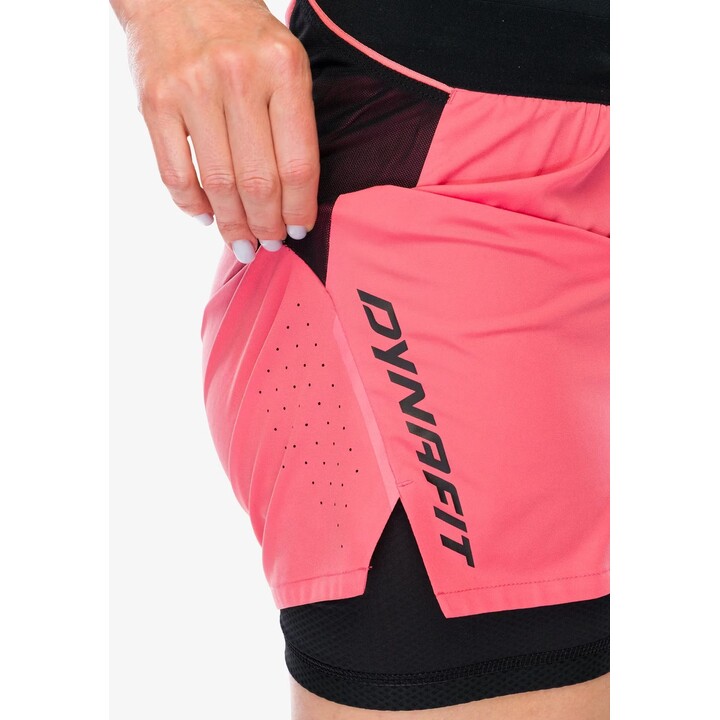 Calções femininos Dynafit Alpine Pro 2/1 - Cabine/Preto, Tamanho: P