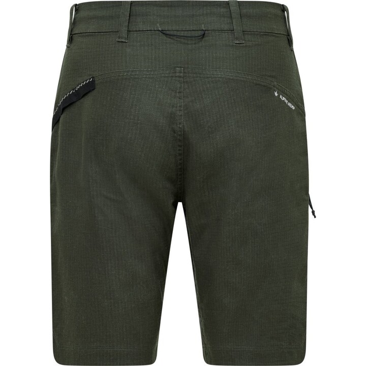 Spodenki wspinaczkowe Salewa Agner Hemp Ripstop Shorts - dark olive rozmiar: m