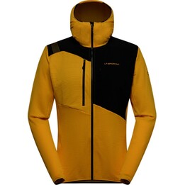 Lucendro yellow and black thermal hoodie - LA SPORTIVA