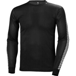 Felpa termica girocollo Helly Hansen HH LIFA a righe - Nera Taglia: M