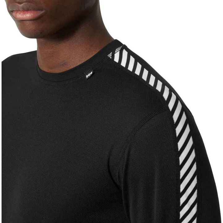 Bluza termiczna Helly Hansen HH LIFA Stripe Crew - black rozmiar: m