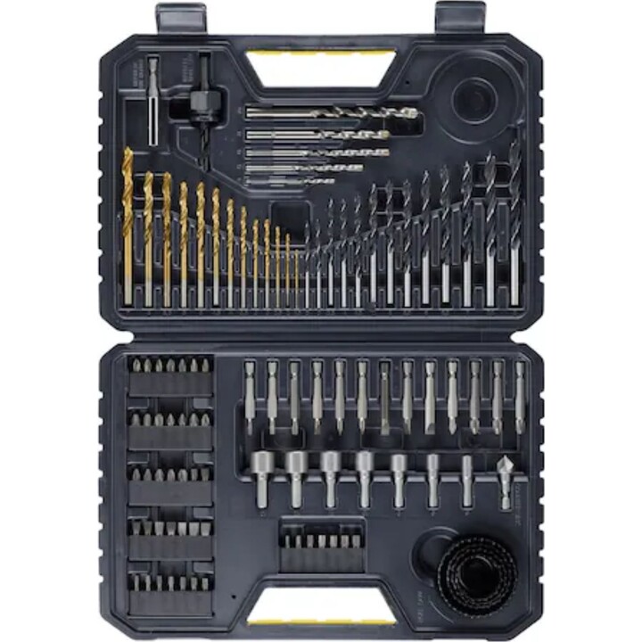 Ensemble mixte de 100 forets et vis Stanley