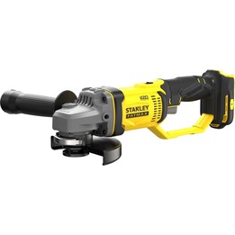 Mini-rebarbadora angular Stanley V20 Lithium 18 V, disco de 125 mm, design compacto e ergonómico