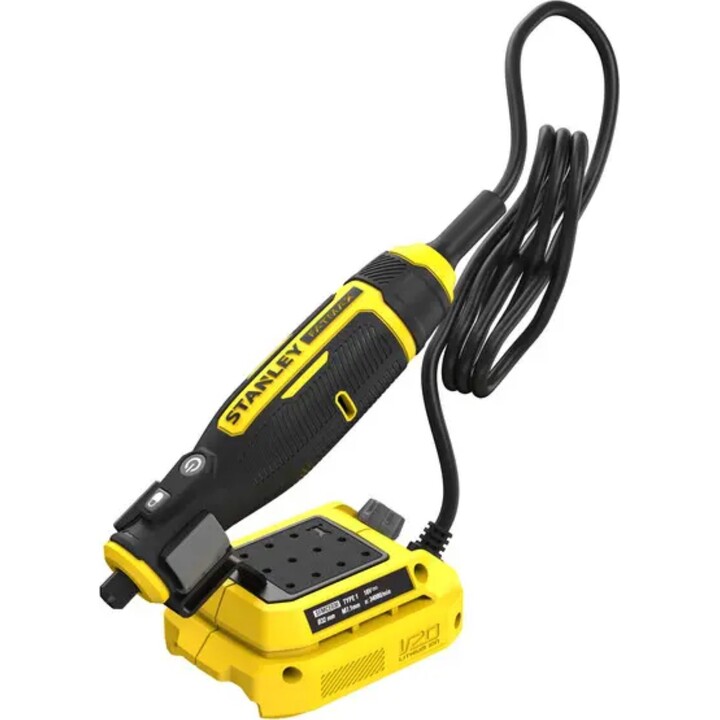 Stanley - Smerigliatrice diritta AKU 18 V, senza batteria né caricabatterie SFMCE030B-XJ