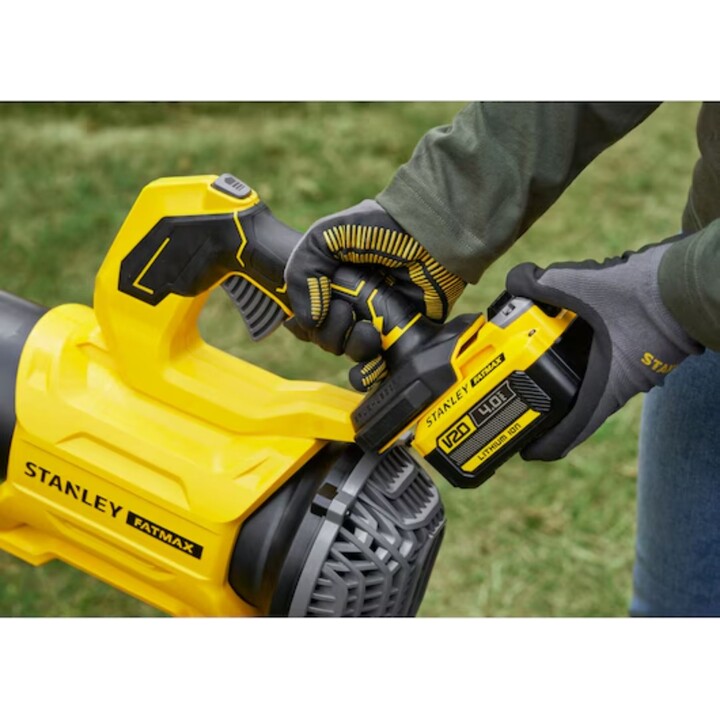Souffleur sans balais Stanley V20 18 V Li-Ion avec batterie de 4 Ah