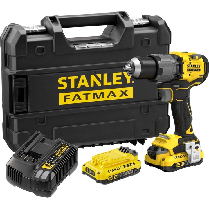 Stanley Brushless 18V 2x2 Ah Hammer Drill Prostack