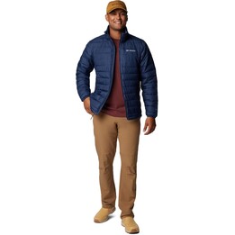 Columbia Powder Lite II Hooded Jacket - Navy Blue, Size L