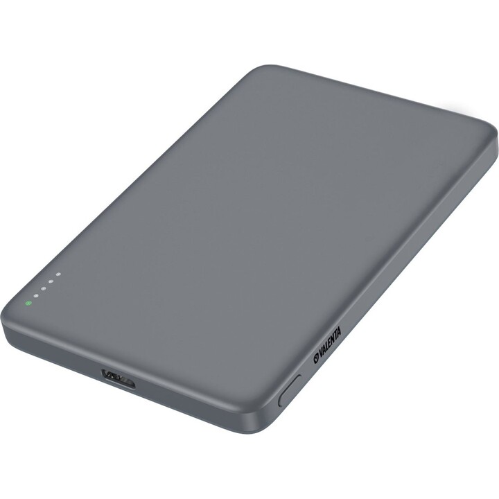 Valenta Powerbank MagSafe Ultra Slim 5.000 mAh Cinza 0 8719638588676