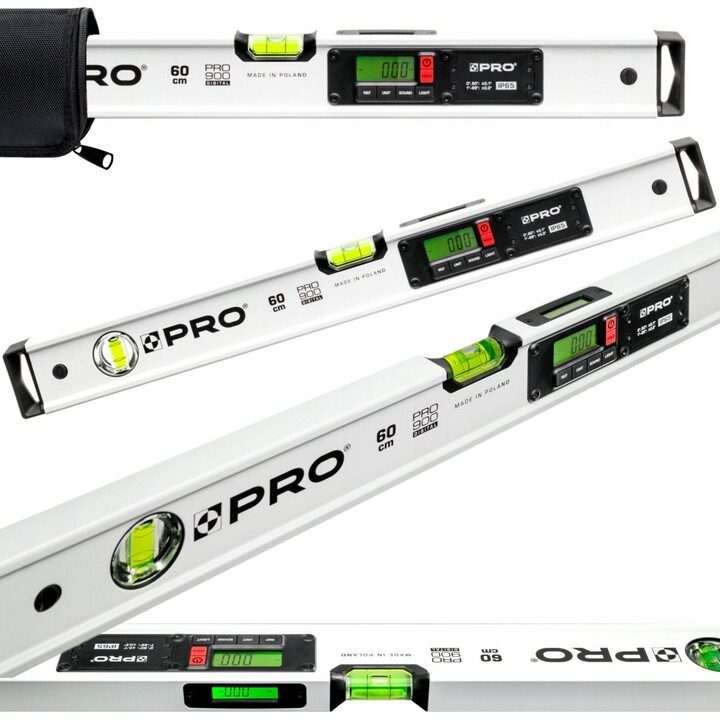Nível PRO900 com indicador eletrónico e ímanes, 60 cm