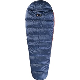 Saco de dormir de plumas 8a x Małachowski Traveller 450 L (177-188 cm) - azul marino, talla: izquierda