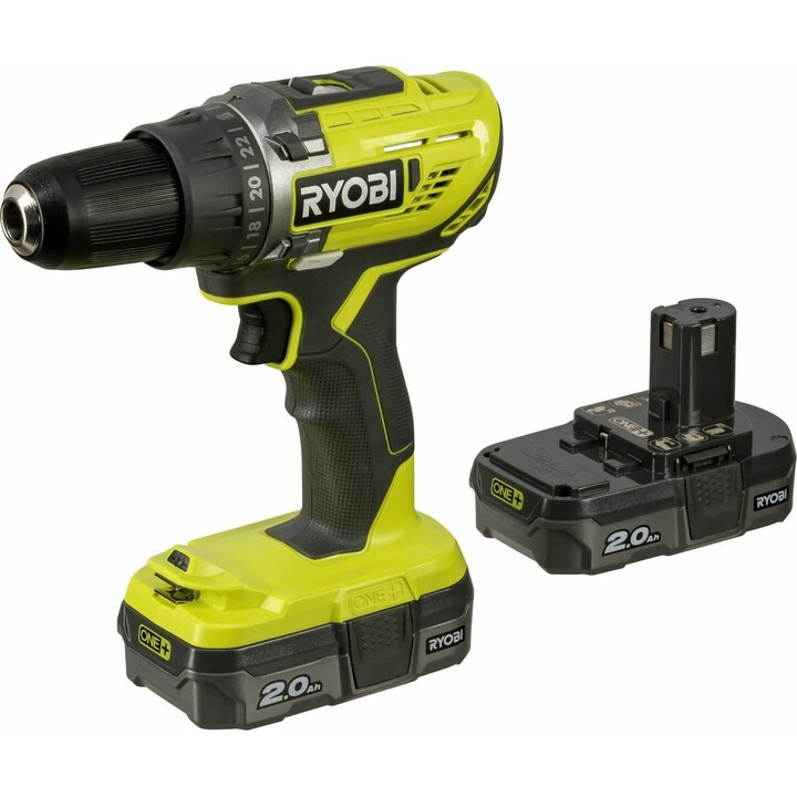 Ryobi R18DD3-220S 18V 2.0 Ah Li-ion Cordless Drill/Driver