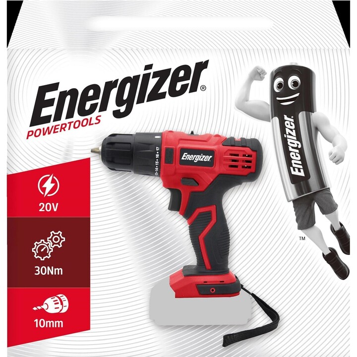 Berbequim sem fios Energizer de 20 V sem bateria