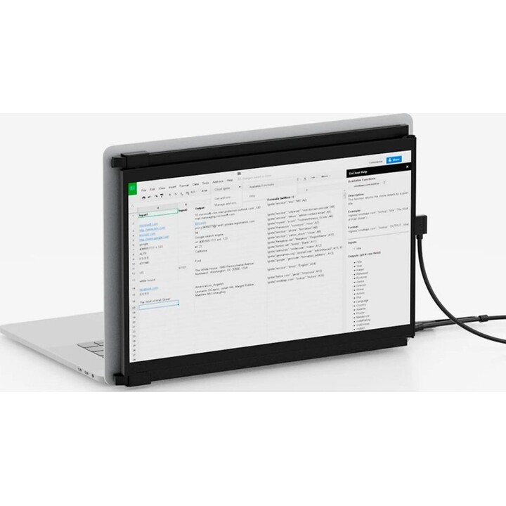 Mobile Pixels Duex Max DS PC display 35.8 cm (14.1") 1920 x 1080 pixels Full HD LCD Black