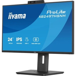 Écran iiyama ProLite XB2497HSNH-B1 23,8 pouces, Full HD, 100 Hz, dalle IPS, hauteur réglable, haut-parleurs intégrés, port USB-C