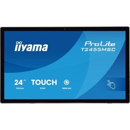 Monitor iiyama ProLite T2455MSC-B2 de 23,8", Full HD, 120 Hz, IPS, tátil, com altifalantes, USB e VESA