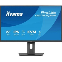 Monitor iiyama ProLite XB2797QSNP-B1 da 27", QHD, 75 Hz, IPS, USB-C, KVM, LAN e altoparlanti integrati