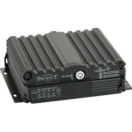 DVR móvil PROTECT-316 de 4 canales, compatible con AHD, PAL e IP.