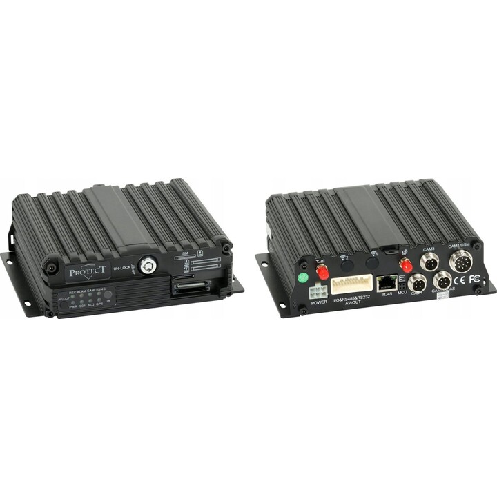 PROTECT-316 è un DVR mobile a 4 canali, compatibile con AHD, PAL e IP.