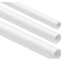 Tubo rigido e liscio per impianti elettrici, colore bianco, RL-28, 2 m (confezione da 25 pezzi).
