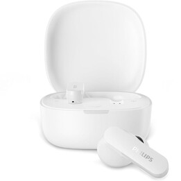 Philips TAT2100WT Bluetooth Headphones with Charging Case / 8h Battery Life / White