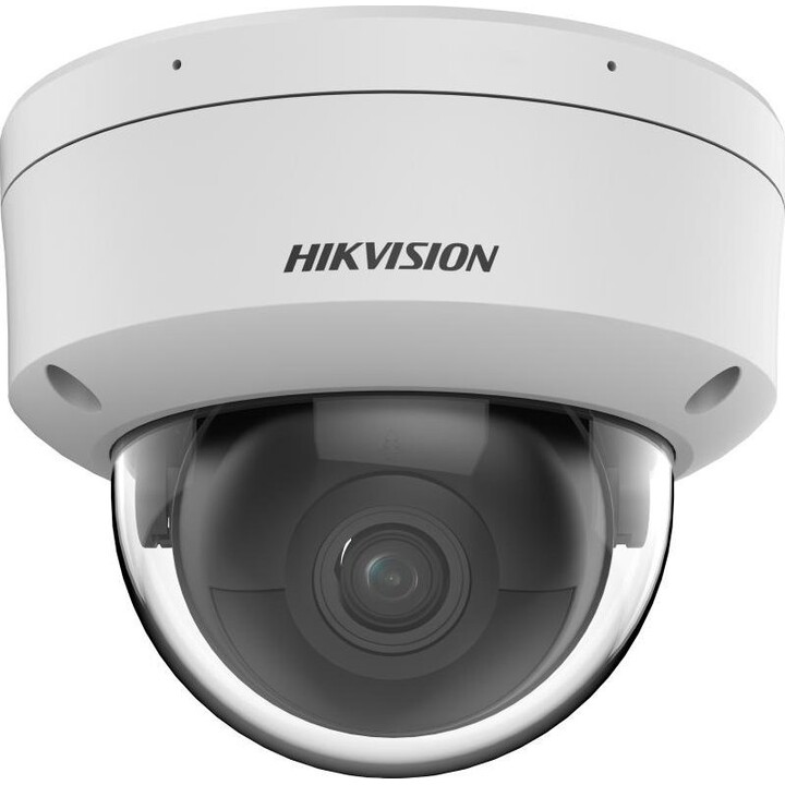 Caméra réseau dôme fixe Hikvision AcuSense 4 MP avec éclairage hybride intelligent, noir et blanc