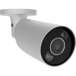 Câmara IP com fios Ajax BulletCam HL de 5 MP com iluminação híbrida e deteção por IA, branca