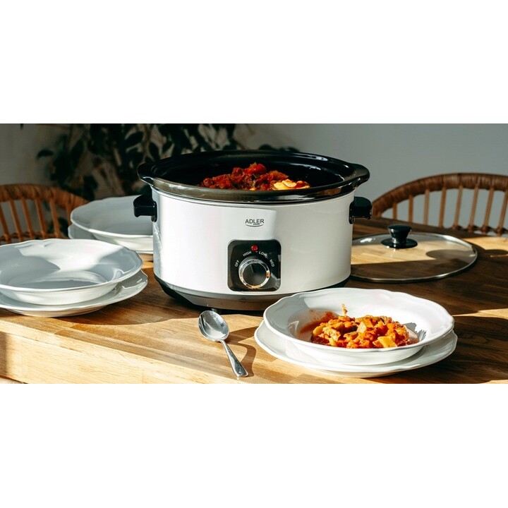 Adler AD 6413W Mijoteuse 5,8 l Blanc