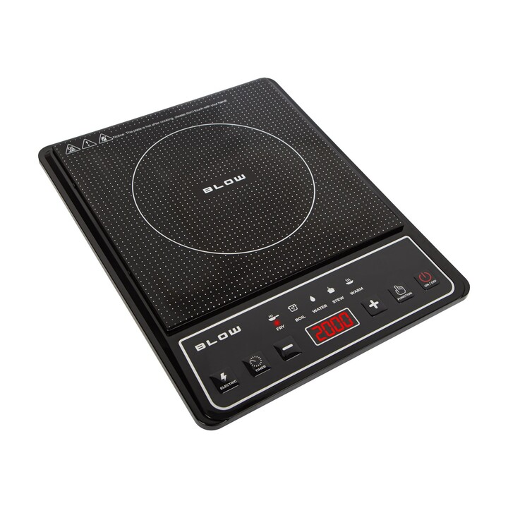 Placa de indução, uma boca, placa ajustável, 2000 W, BLOW