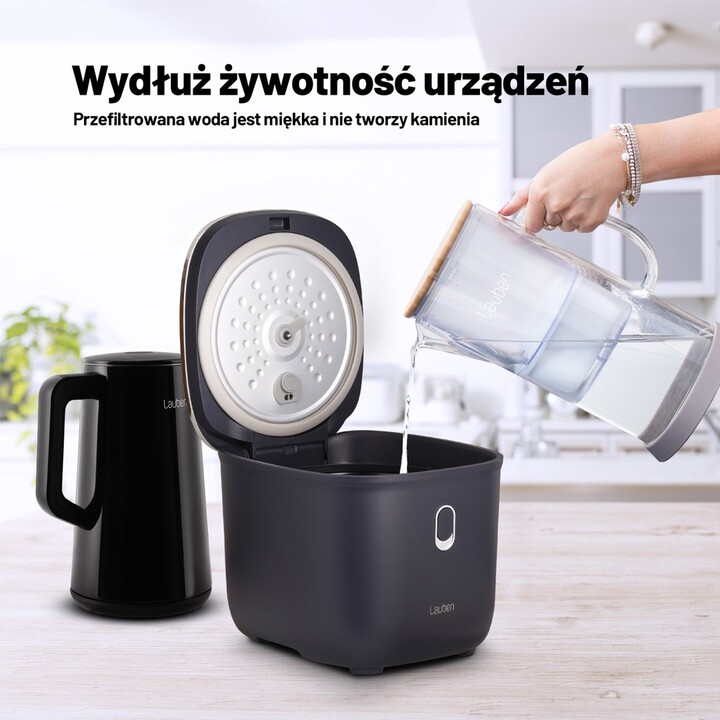 Lauben Glass Water Filter Jug 32GW Wasserfilterkanne