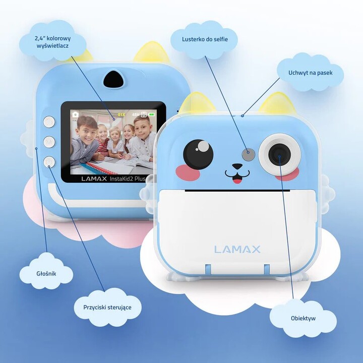 LAMAX InstaKid2 Plus Children's Camera, Blue