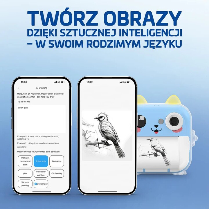Câmara infantil LAMAX InstaKid2 Plus, azul