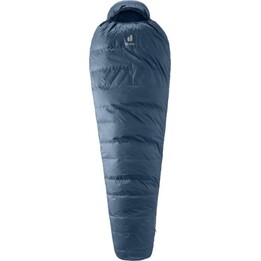 Sacco a pelo in piuma Deuter Astro 300 EL +2 °C/36 °F - Cerniera a sinistra - Colore Marine Ink