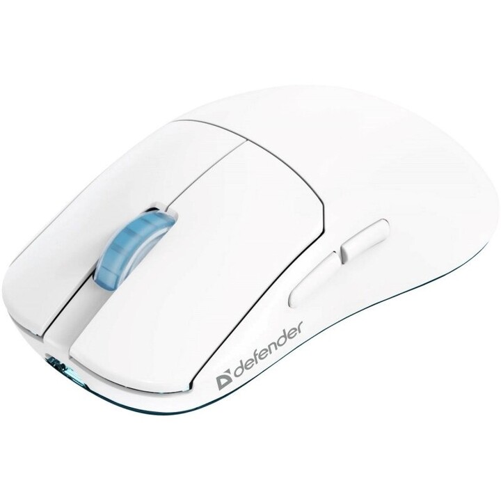 Mouse sem fio Defender Fame GM-516 RF+BT, 10000 DPI, 6 botões, branco