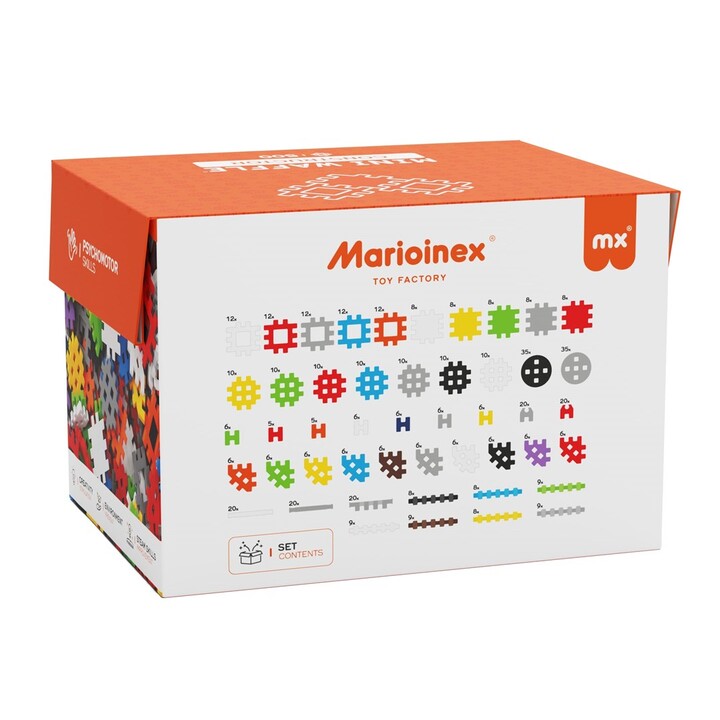 MARIOINEX Bloques Mini Waffle Constructor, 500 piezas