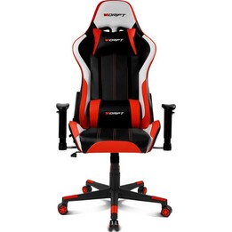 Drift DR175 Rot-Schwarz 2D-Armlehnen Gaming-Stuhl mit verstellbarer Rückenlehne