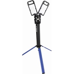 Dedra L1068 5000lm Portable Folding Dual Head Work Light with Tripod and USB-C Black