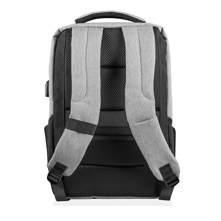 Mochila Modecom SMART 15, preta/cinza, em poliéster.