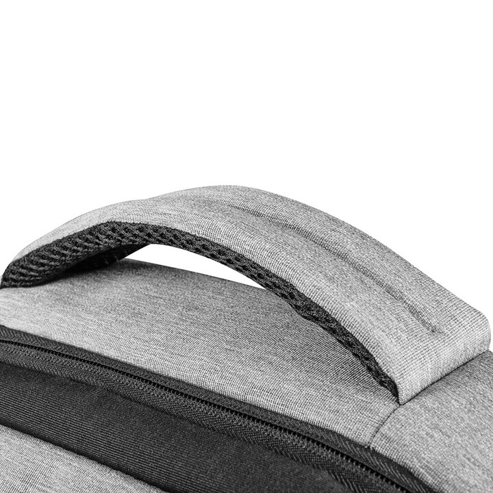 Mochila Modecom SMART 15, preta/cinza, em poliéster.