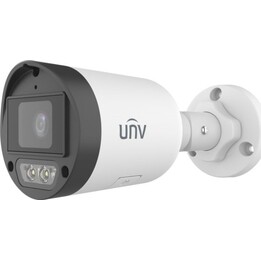 Telecamera IP bullet Uniview ColorHunter da 4 MP con doppia illuminazione, microfono integrato e raggio IR di 30 m