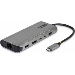 StarTech USB4 Multiport Adapter 7-in-1 Mini Dock Dual 4K 144Hz 140W PD 2.5GbE Space Gray