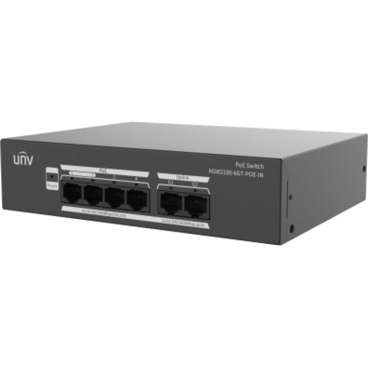 UNIVIEW NSW2100-6GT-POE-IN 4-Port PoE Switch