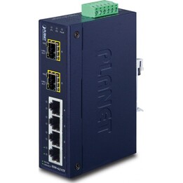 Planet ISW-621TF Unmanaged Switch L2 Fast Ethernet (10/100) Blue