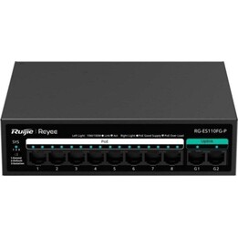 Ruijie Reyee RG-ES110FG-P Unmanaged PoE-Switch 8x100Mb + 2xGb