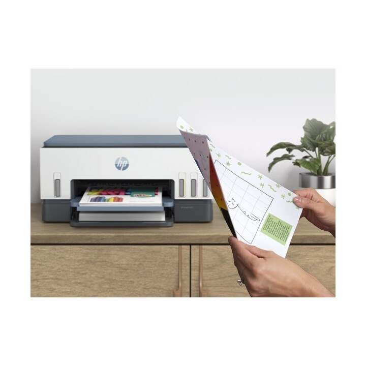 Impressora multifuncional jato de tinta térmica HP Smart Tank 675, tamanho A4, resolução de 4800 x 1200 dpi, velocidade de impre