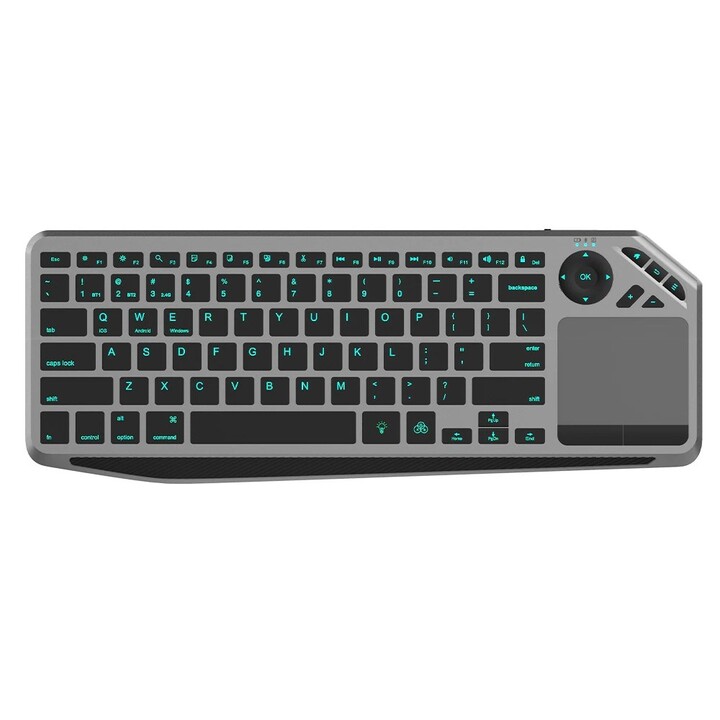 Techly ICTB9801TB teclado Universal RF Wireless + Bluetooth QWERTY Inglés de EE. UU. UU. negro
