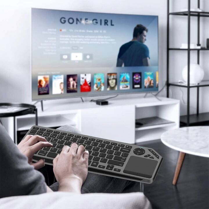 Techly ICTB9801TB teclado Universal RF Wireless + Bluetooth QWERTY Inglés de EE. UU. UU. negro