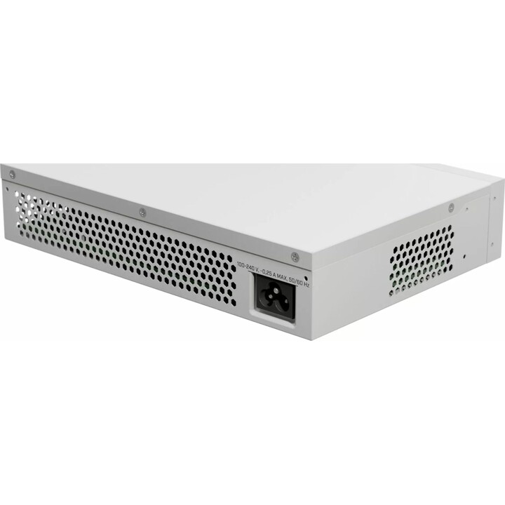 Switch MikroTik CSS318-16G-2S+IN com 16 portas Gigabit, 2 portas SFP+ de 10G e tecnologia Cloud Smart
