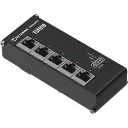 Teltonika NETWORKS TSF010 Conmutador Ethernet plano No administrado Fast Ethernet (10/100) Carril DIN Negro