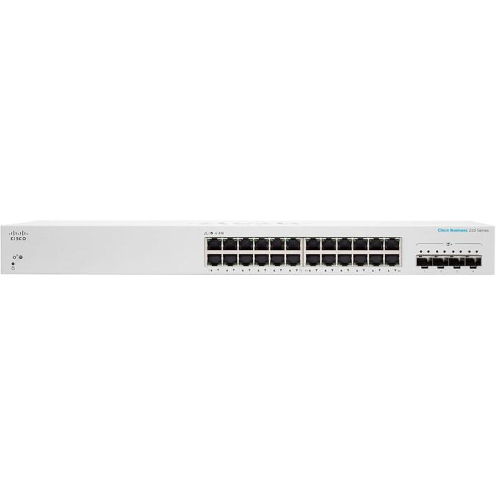 Cisco Business Intelligent Switch CBS220-24T-4X | 24 GE Ports | 4 x 10G SFP+
