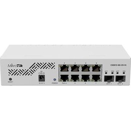MikroTik - CSS610-8G-2S+in - Cloud Smart Switch 610-8G-2S+in com 8 portas Gigabit